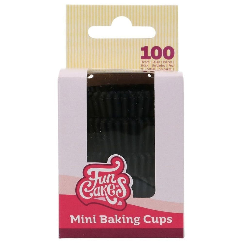 FunCakes Black - Mini Baking Cups x 100