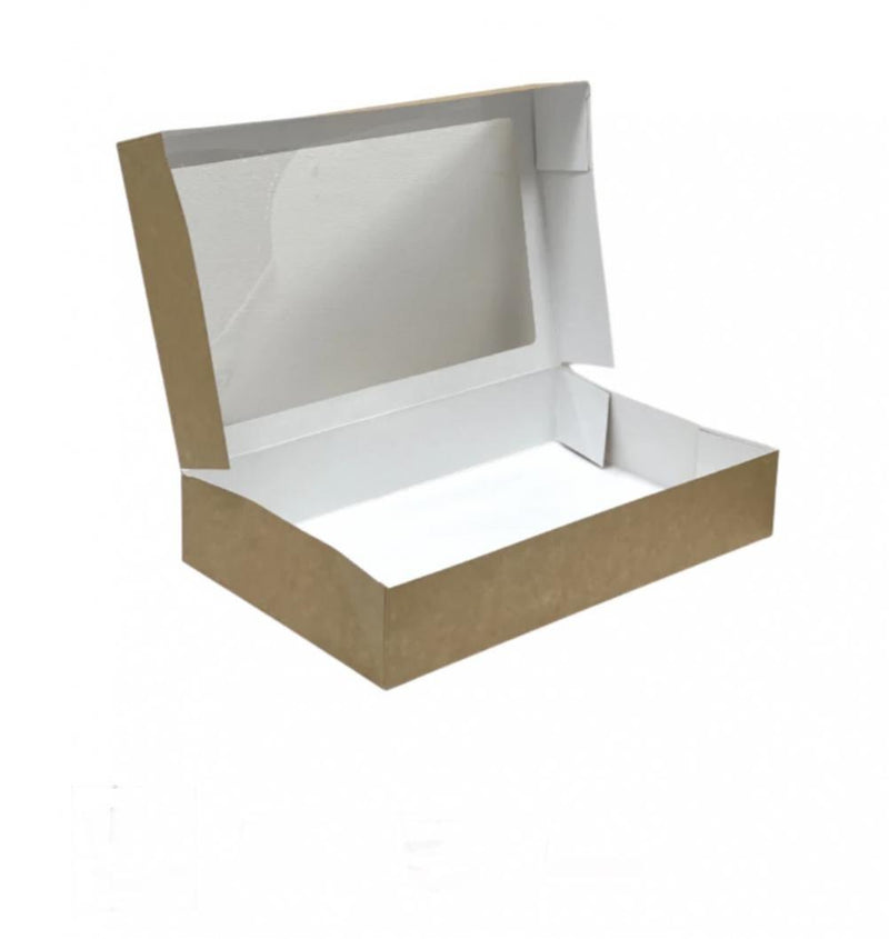 Kraft Brown Window Pop-Up Box 322mm x 200mm x 60mm