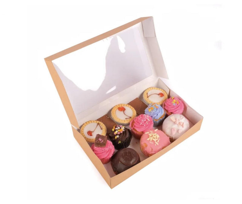 Kraft Brown Window Pop-Up Box 322mm x 200mm x 60mm