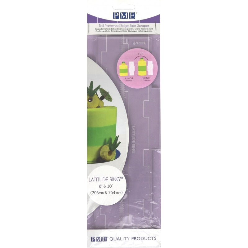 PME 8" & 10" Latitude Ring Tall Patterned Side Scrapers