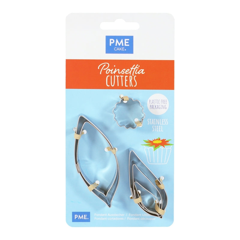 PME Stainless Steel Poinsettia Cutter x 6