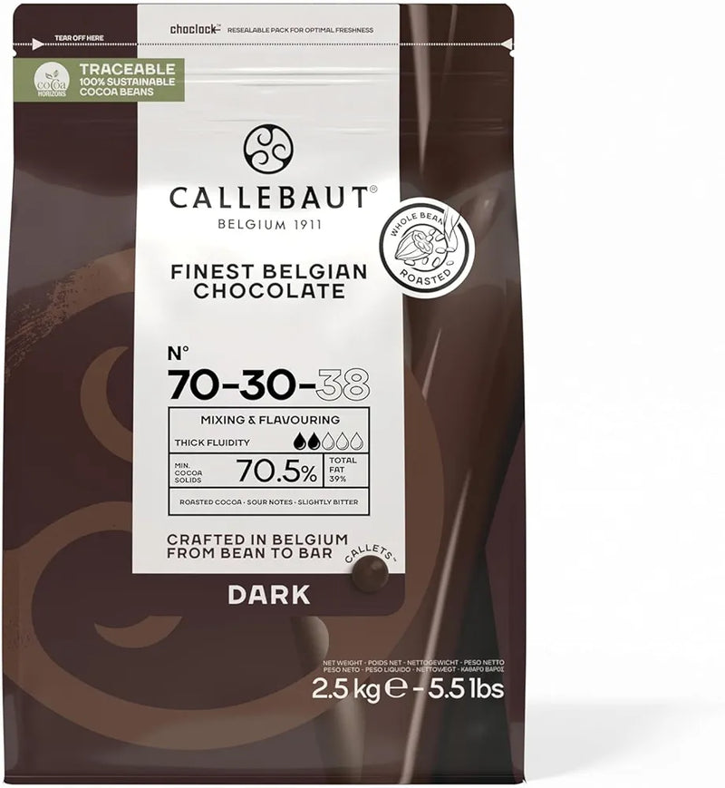 Belgian Callebaut Dark Chocolate 70.5% 2.5kg