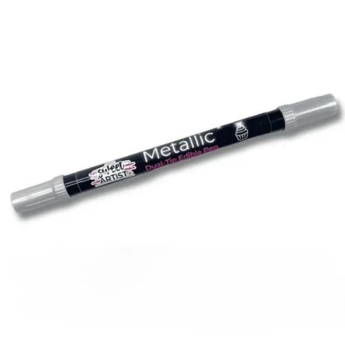Sweet Artist Metallic Dual-Tip Edible Pen - Silver
