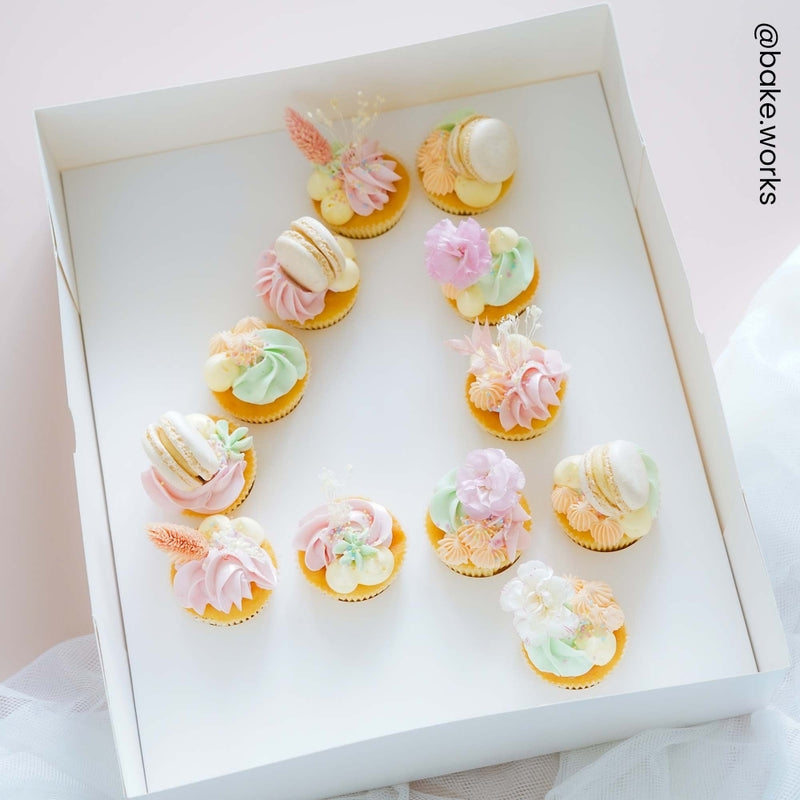 NEW ! Cupcake Number Boxes 0-9
