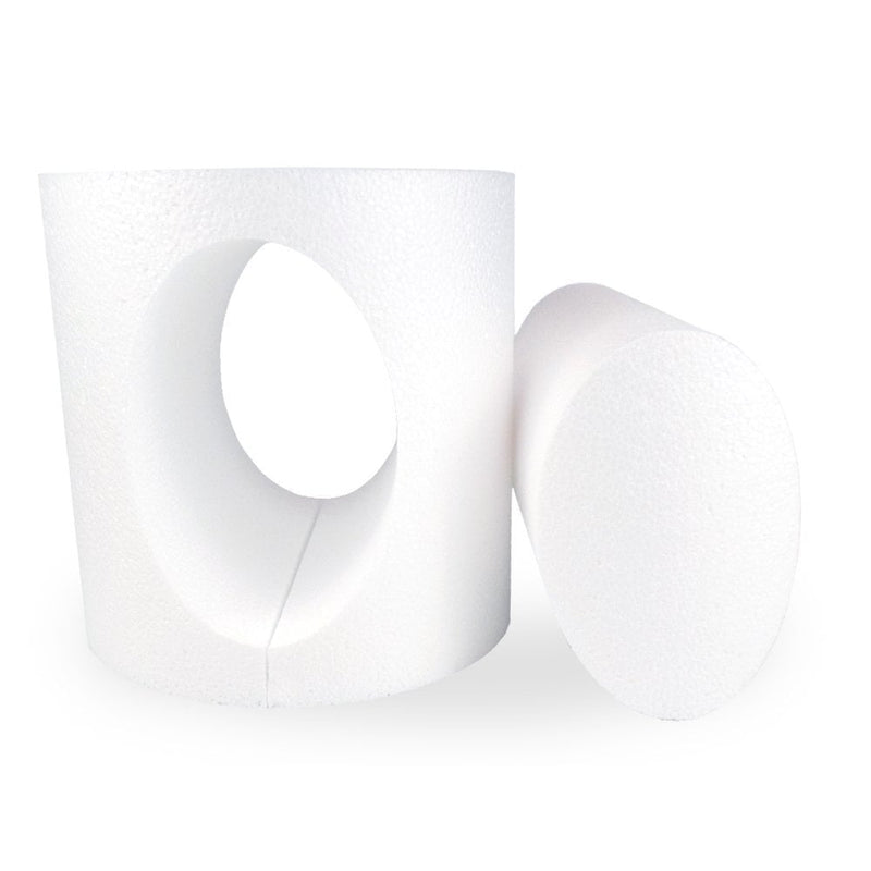 Oval Cut Out - 6 Inch Round 6 Inch Deep Straight Edge Dummy