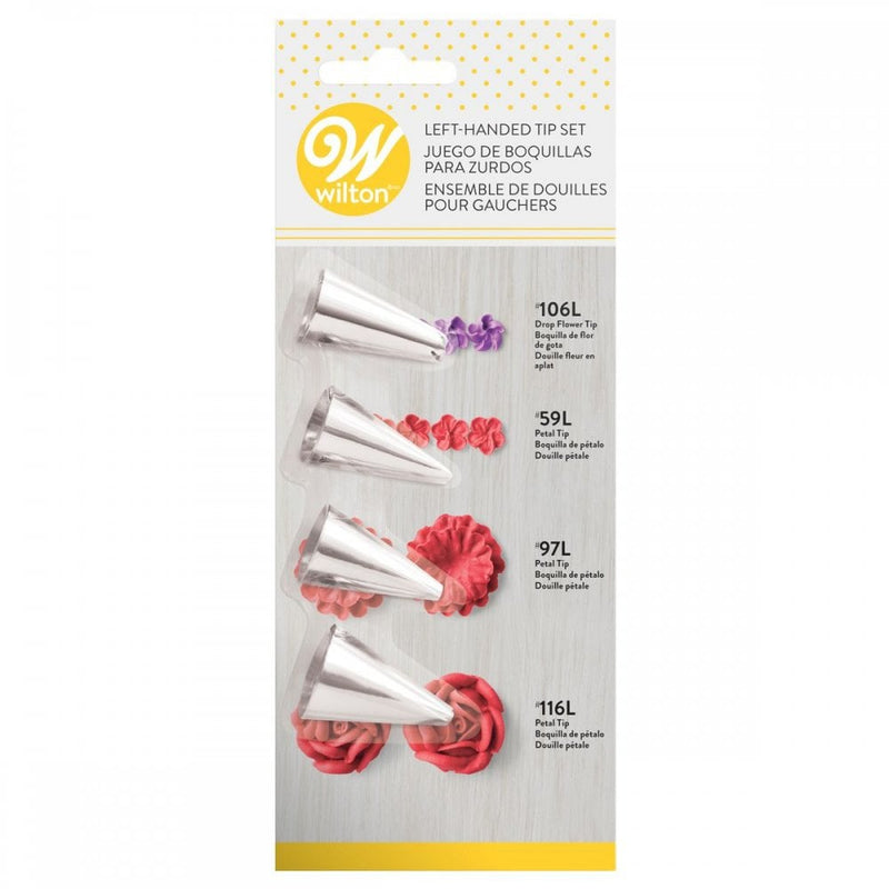 Wilton : Left Hand Petal Icing Tip Set - Carded
