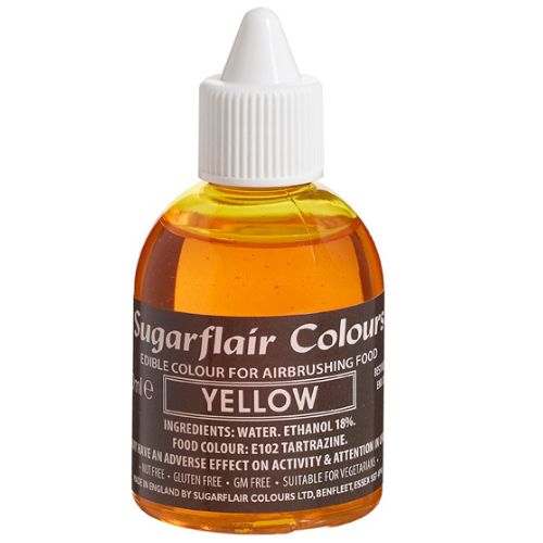 Sugarflair Airbrush Colour - Yellow 60ml