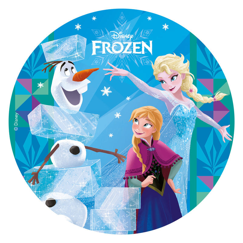 Edible 8" (20cm) Frozen Ice Cake Disc