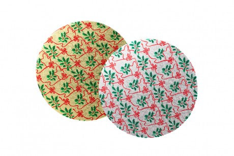 10'' Xmas Round Turn Edge Cake Cards 3mm