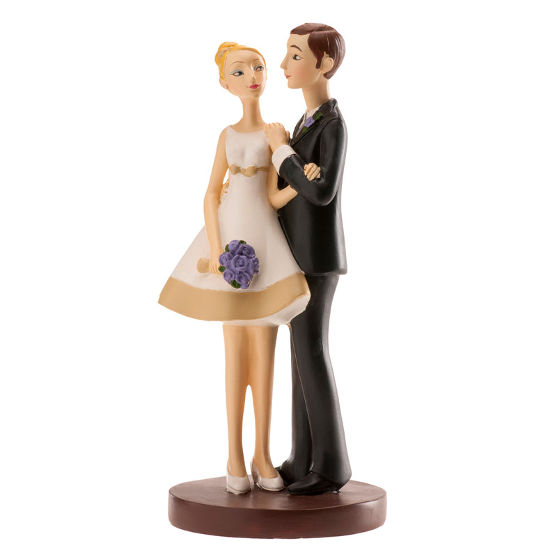 Purple Bouquet Couple 16cm