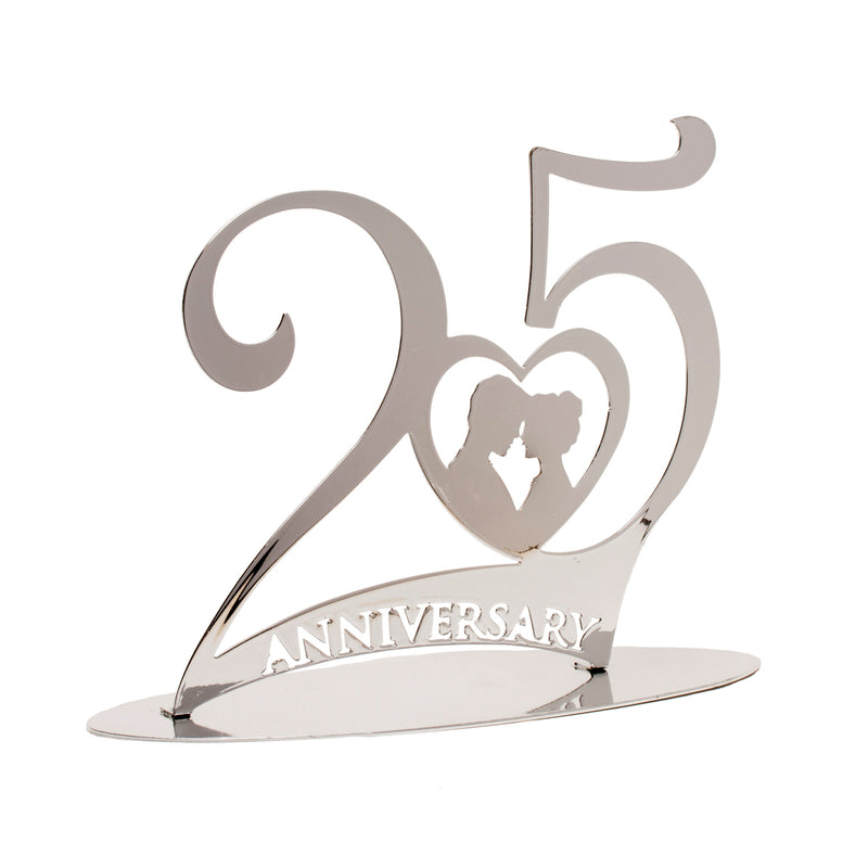 Metal 25th Anniversary Topper 8" x 6.3"