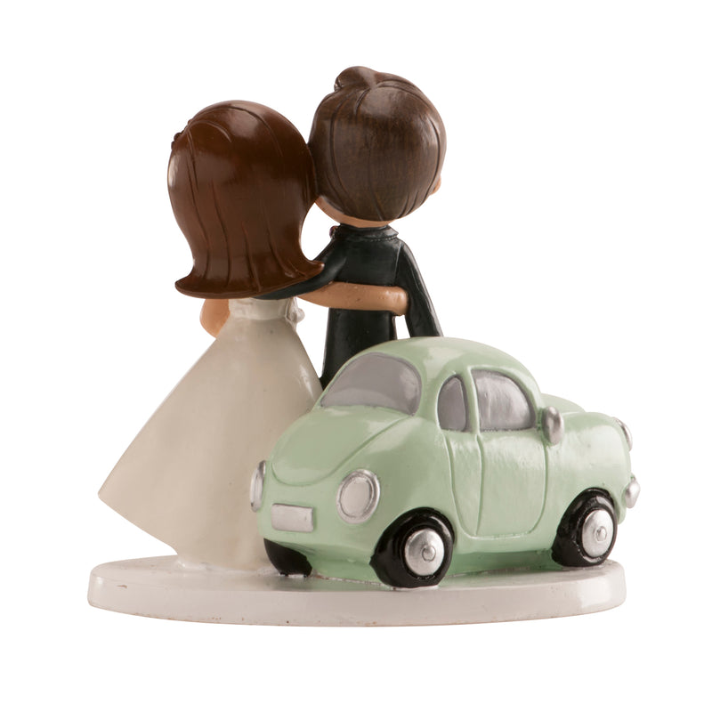 Just Married Car Couple 12cm