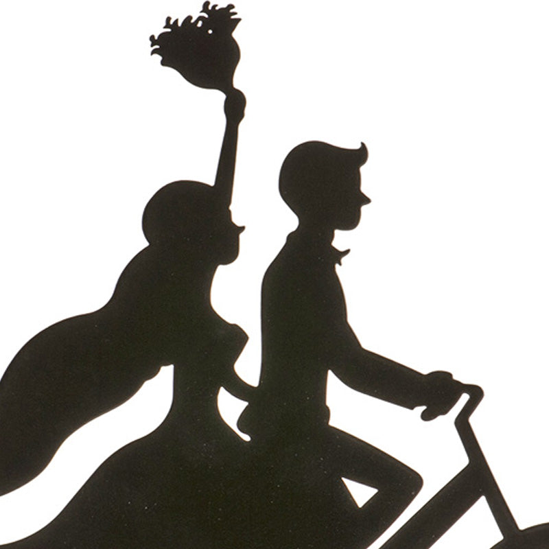 Metal Black Bike Couple 18cm