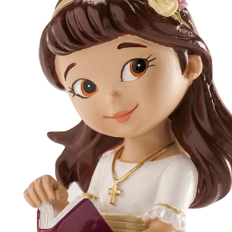 Dekora Resin Communion Girl With Book 6"