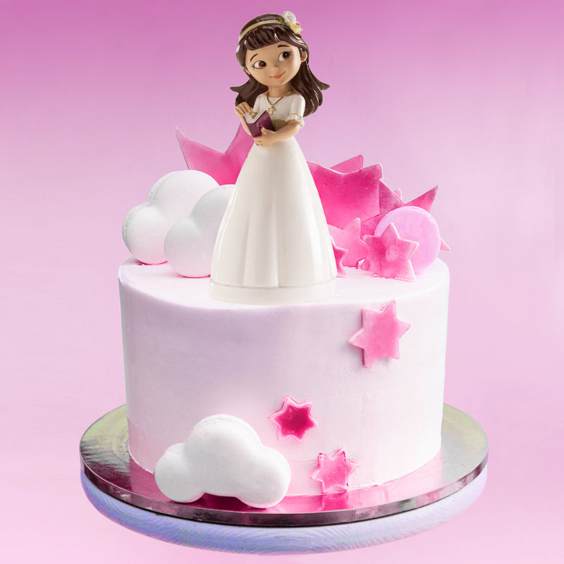 Dekora Resin Communion Girl With Book 6"