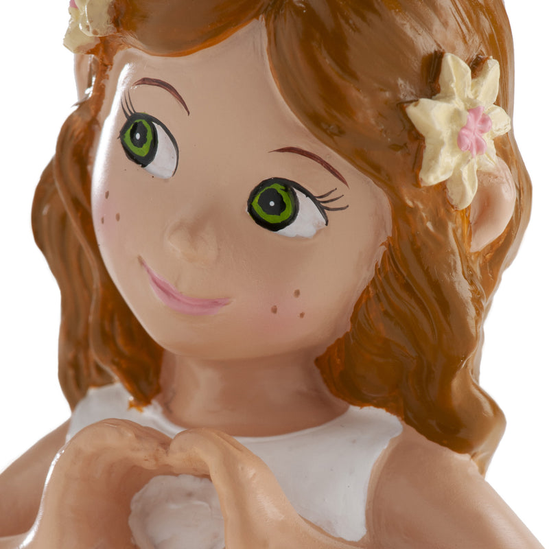 Dekora Communion Girl Heart 6.3"