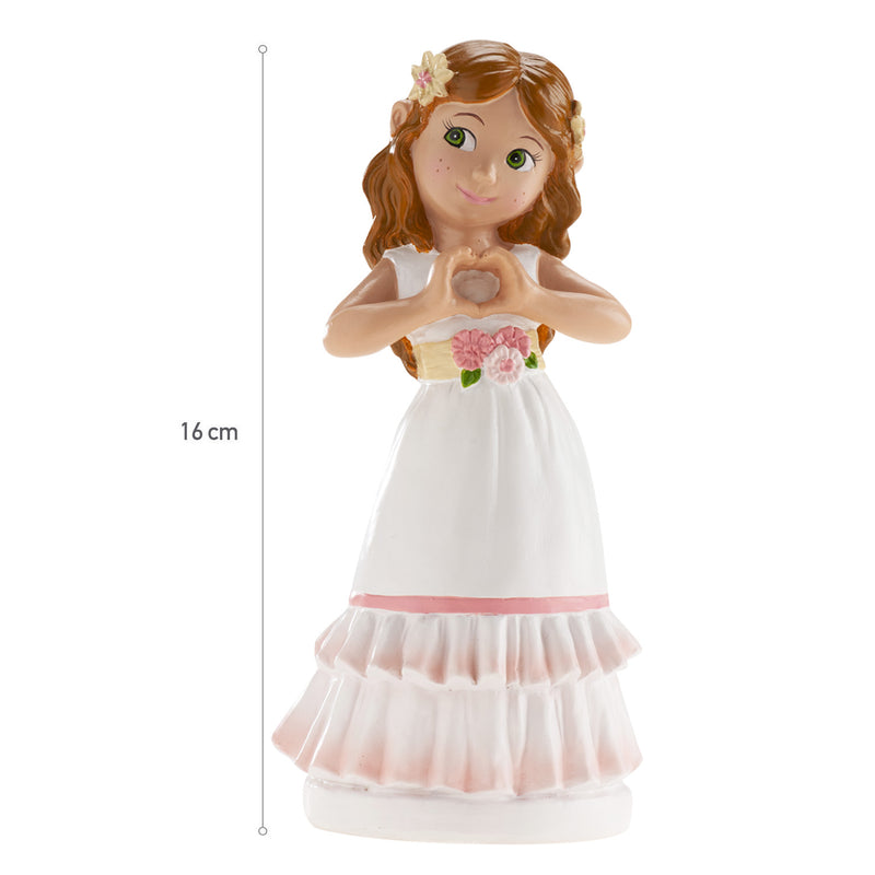 Dekora Communion Girl Heart 6.3"