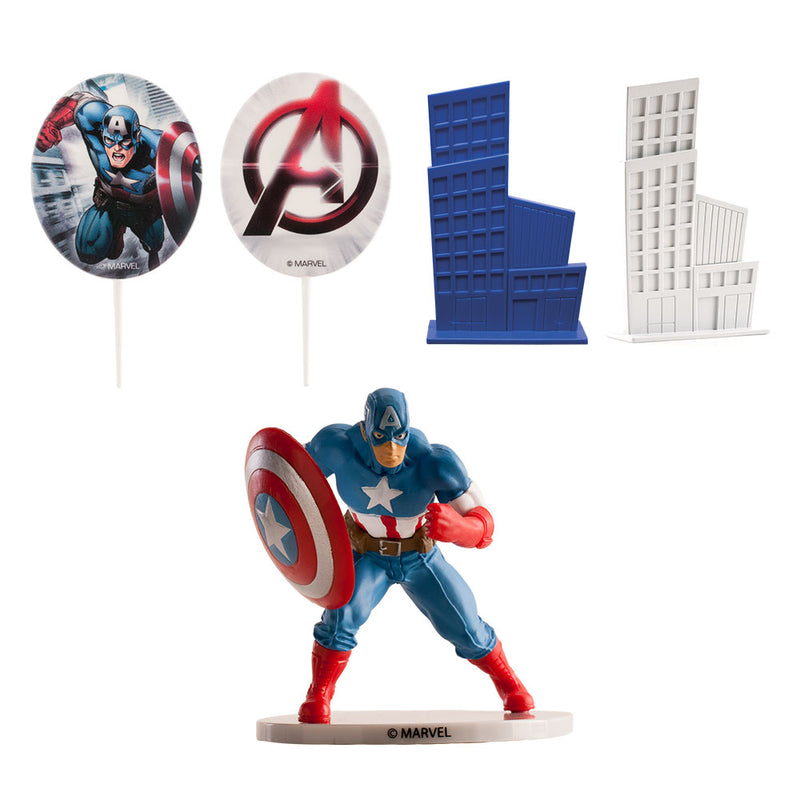 PVC Cpt America Decorating Kit 2