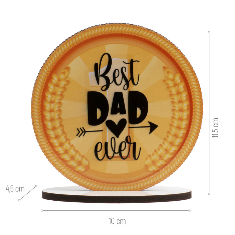 Best Dad Ever 4" x 4"