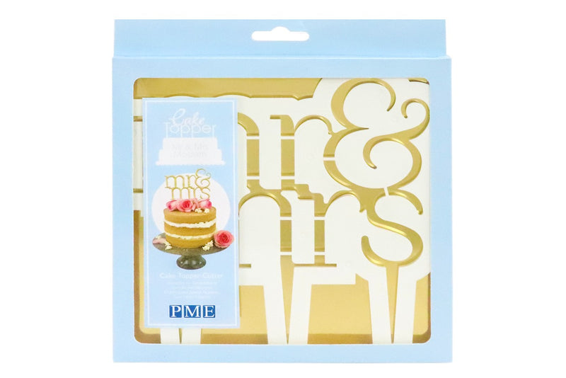 PME : Cake Topper Cutter - Mr & Mrs - Modern