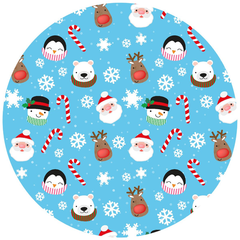 Christmas Friends 10" Masonite Board