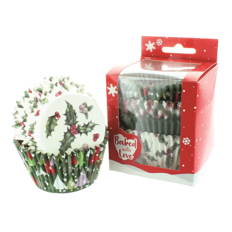 100 Vintage Christmas Baking Cases
