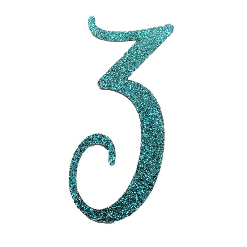 Single Number Toppers 4" x 2"