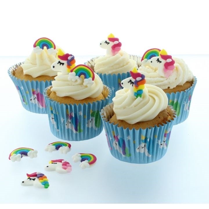 Rainbows & Unicorns Sugar Pipings 12pc