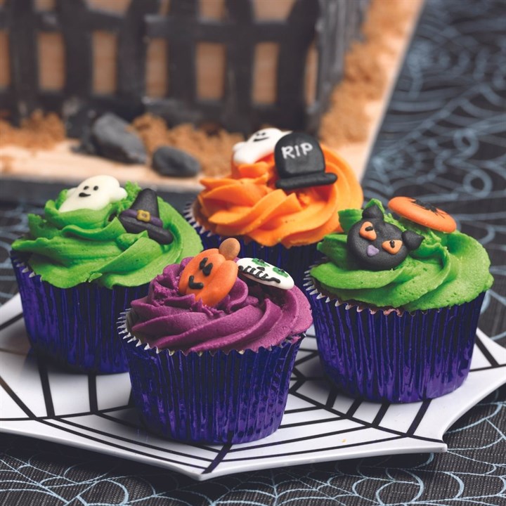 Natural Assorted Halloween Sugar Pipings x 20