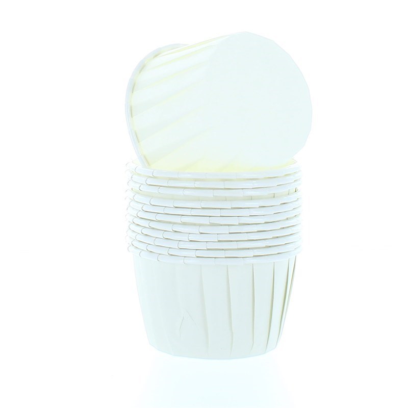 Ivory Baking Cups - Bulk Pack Of 100