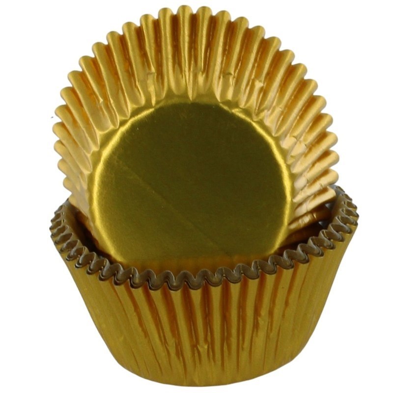 BWL - Gold Foil Baking Cases - 50 Pack