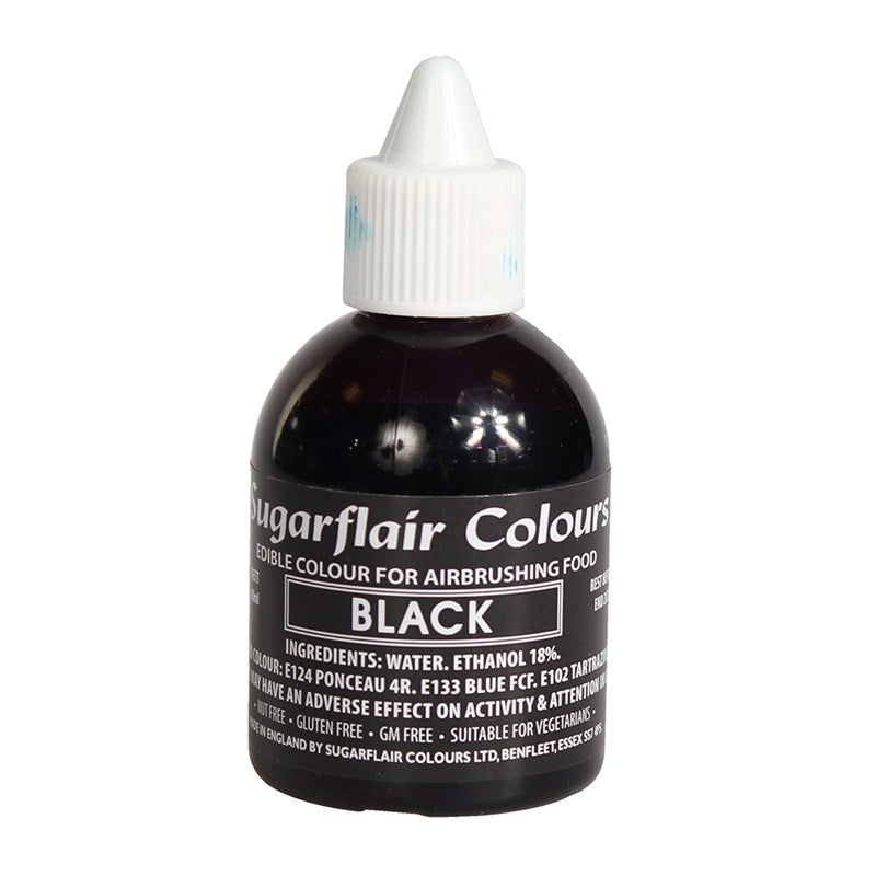 Sugarflair Airbrush Colour - Black 60ml
