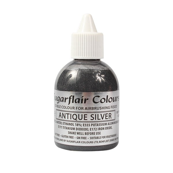 Sugarflair Airbrush Colour - Antique Silver - 60ml