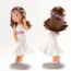 Dekora Resin Communion Girl Violet Bow 6"