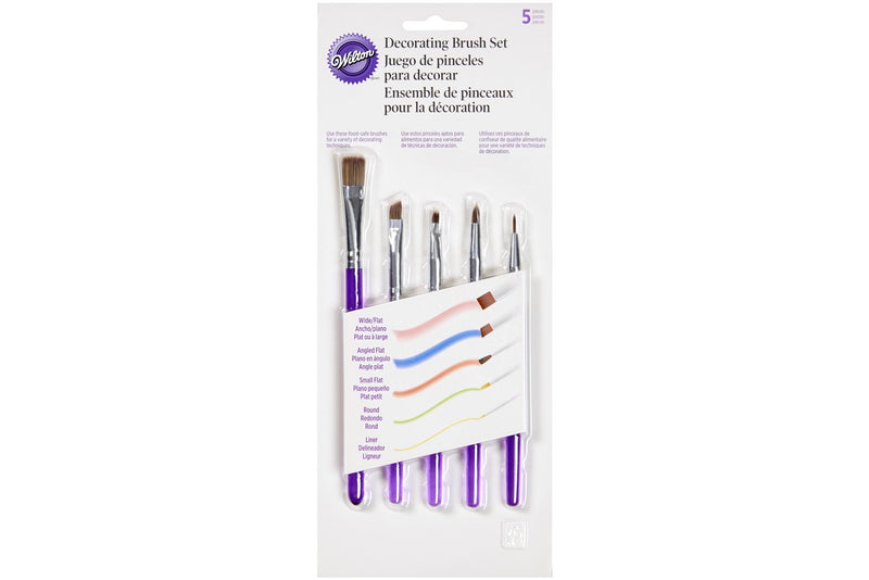 Wilton : Decorating Brush Set - 5 Pieces