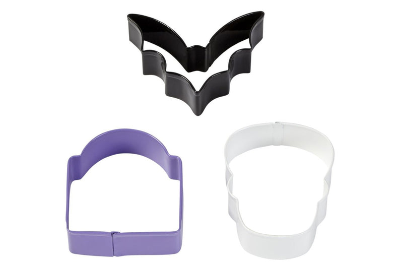 Wilton : Metal Cutter Set - Bat, Stone, Skull - Set of 3