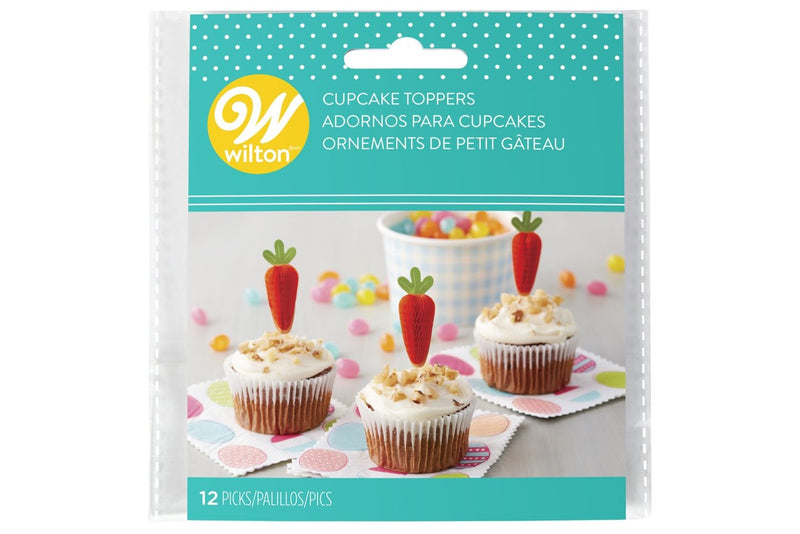 Wilton : Cake Picks - Carrots - Pack of 12