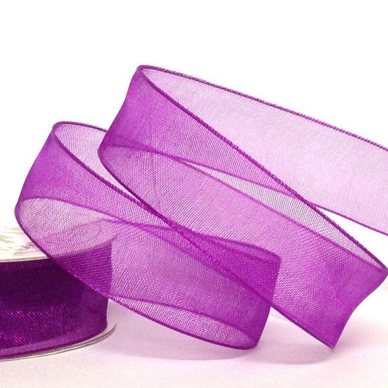 15mm Organza Purple 10 Metre roll - Bakeworld.ie