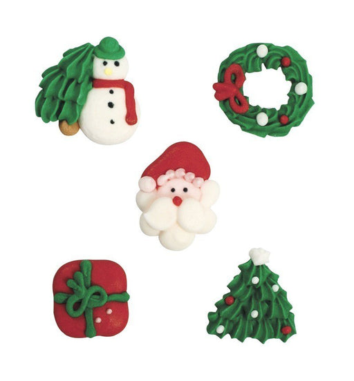 Assorted Christmas Pipings 25pk - Bakeworld.ie