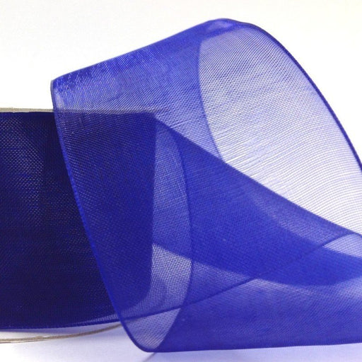 38mm Organza Deep Blue 6 Metre roll - Bakeworld.ie