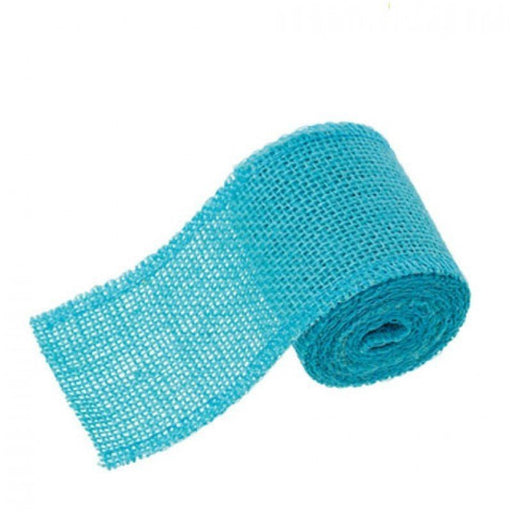 60mm Hessian Jute Light Blue x 2.0m - Bakeworld.ie