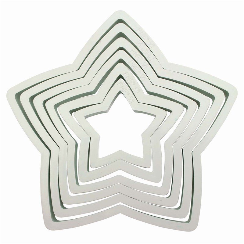 PME Large Star Cutter Set 6 piece