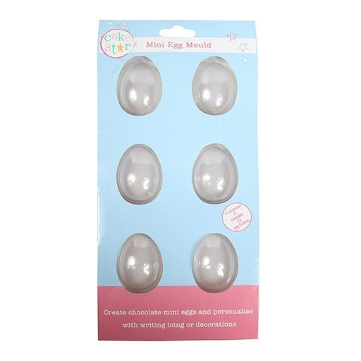 6 Mini Chocolate Egg Moulds - Smooth - Bakeworld.ie