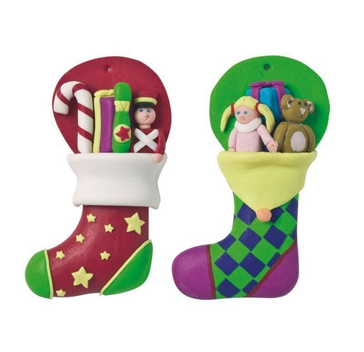 Claydough Stocking Plaques - Bakeworld.ie