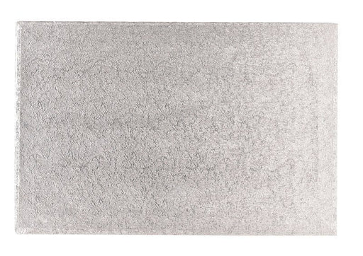 16'' x 12'' Cake Drum Oblong Silver Fern - Bakeworld.ie
