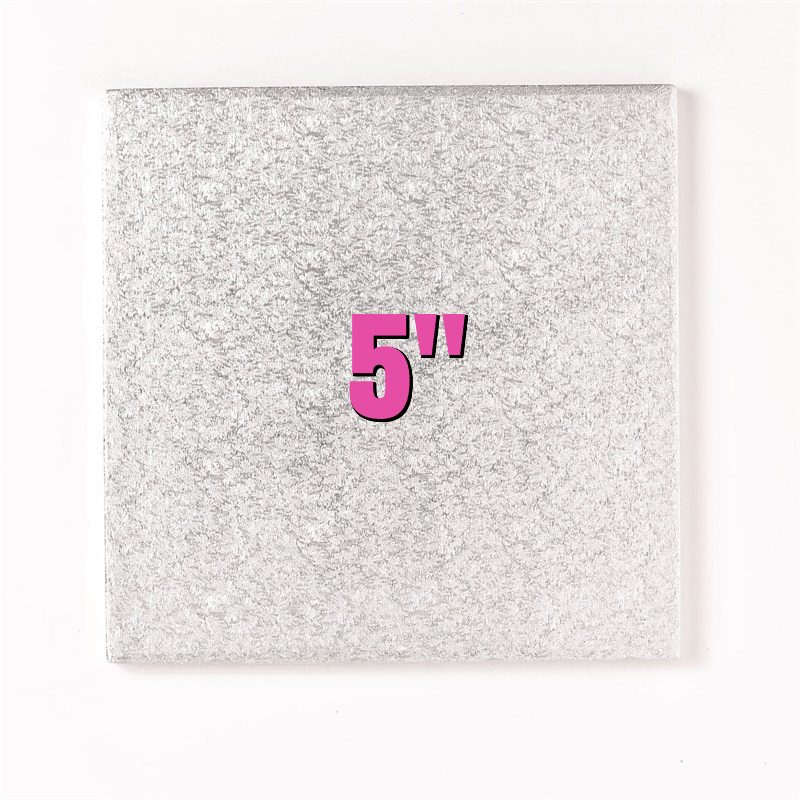 5'' Square Turn Edge Cake Cards (1.75mm) - Bakeworld.ie