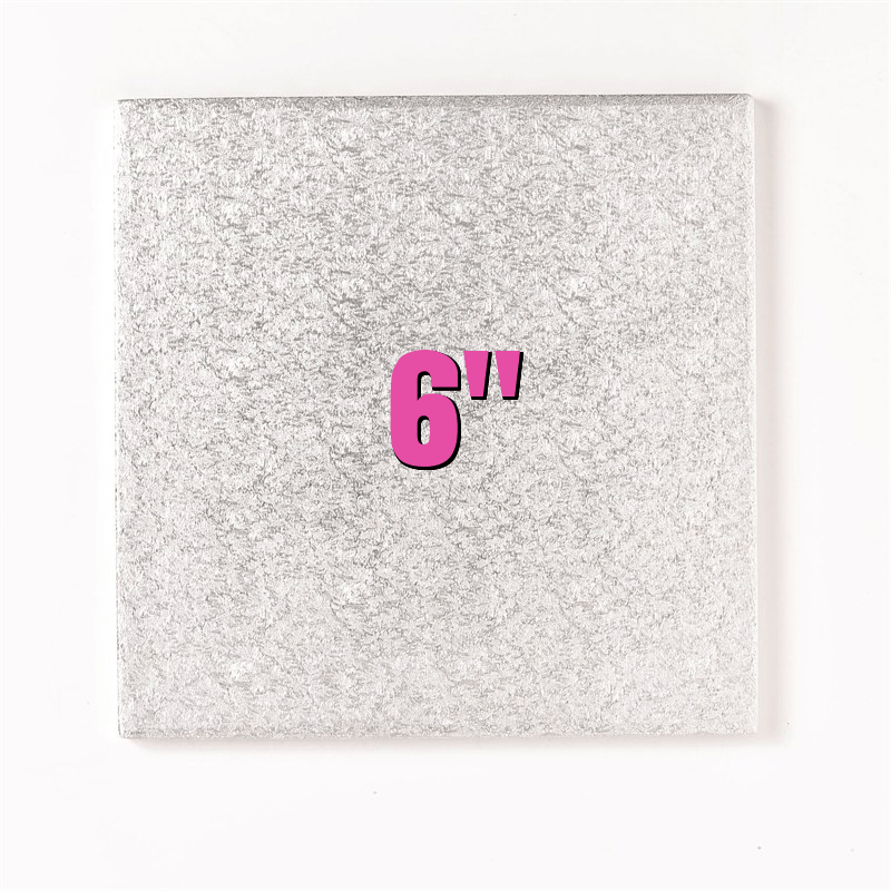 6'' Square Turn Edge Cake Cards (1.75mm) - Bakeworld.ie