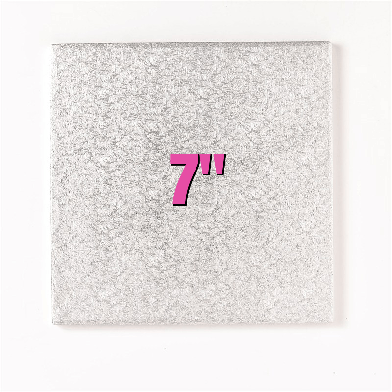 7'' Square Turn Edge Cake Cards (1.75mm) - Bakeworld.ie