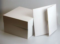 White Cake Boxes - 12'' Singles