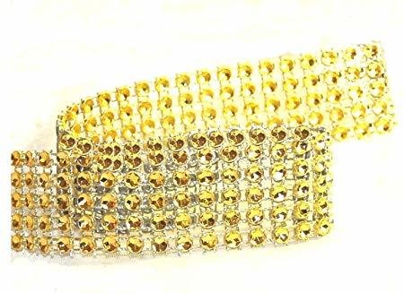 Gold Diamante Trim 25mm 1 Metre